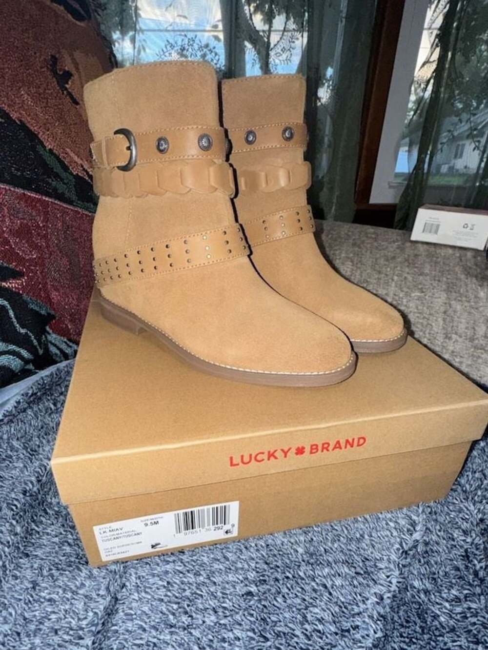 Lucky Brand Women's Miav Ankle Boot Tuscany suede